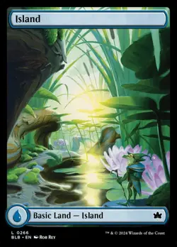 1x Island (0266) - Foil - Bloomburrow - Near Mint, English - MTG! - Image 1