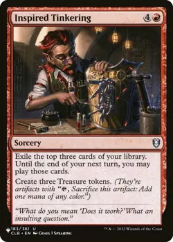 1x Inspired Tinkering - The List - The List - Near Mint, English - MTG! - Image 1