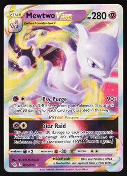 Mewtwo VSTAR 031/078 Pokemon Pokemon GO Ultra Rare NM/MINT - Image 1
