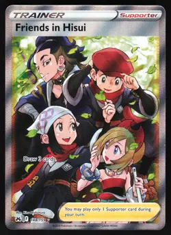Friends in Hisui (Full Art) 148/159 Pokemon Crown Zenith Ultra Rare NM - Image 1