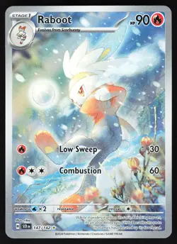 Raboot 147/142 Pokemon SV07: Stellar Crown Illustration Rare NM/MINT - Image 1