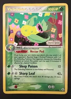 2006 Pokemon EX Legend Maker Victreebel Reverse Holo 13/92 #13 Near Mint - Mint - Image 1