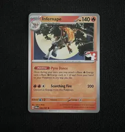 Play Stamped Infernape 033/167, Pokemon Prize Pack Series 6 NM - Image 2