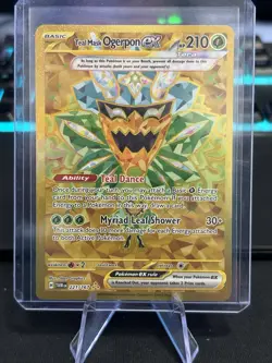 NM-Mint Teal Mask Ogerpon ex - 221/167 - Hyper Rare Pokemon Twilight Masquerade - Image 1