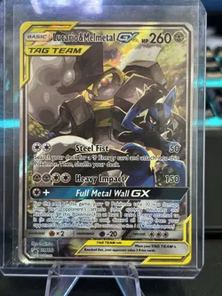 2019 Lucario Melmetal GX Tag Team SM192 Pokemon Promo Holo Rare English NM - Image 1