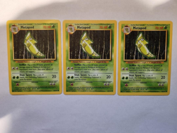 POKEMON BASE SET 54/102 Metapod (3) NM - Image 1