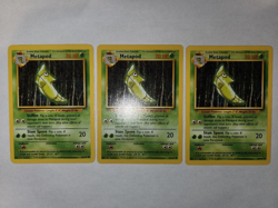 POKEMON BASE SET 54/102 Metapod (3) NM - Image 3
