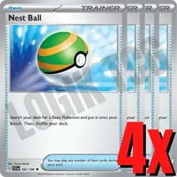 4x Nest Ball 181/198 x4 - Scarlet & Violet - Pokemon TCG - Playset 4 CARDS!!!!! - Image 1