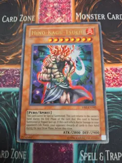 Yugioh Hino-Kagu-Tsuchi DB2-EN182 Ultra Rare Unlimited Moderately Played - Image 1
