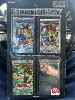 VINTAGE! Yugioh! FORBIDDEN LEGACY FL1 Blister Packs. NIB Blockbuster Retail. - Image 1