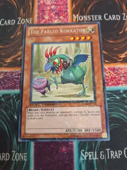 Yugioh The Fabled Kokkator DT04-EN072 Duel Terminal Rare Near Mint - Image 1
