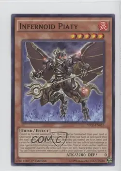 Infernoid Piaty 1st Ed. YuGiOh The Secrets of Eternity #SECE-EN016 - Image 1