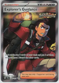 Explorer's Guidance Ultra Rare SV05: Temporal Forces 200/162 Pokemon - Image 1