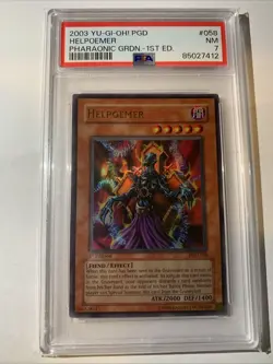 PSA 7 - Helpoemer PGD-058 Pharaonic Guardian 1st Edition Ultra Rare YuGiOh - Image 1