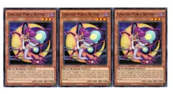 Yugioh- 3X Lunalight Purple Butterfly - Common - 1st Edition - SHVI-EN009 - LP - Image 1