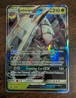 Golisopod GX SM62 Holo Sun & Moon Black Star Promo Pokemon Card Mint - Image 1