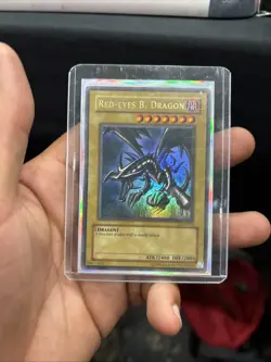 Yugioh Red-Eyes B. Dragon Legend of Blue-Eyes Ultra LOB-070 Unlimited NM - Image 1