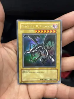Yugioh Red-Eyes B. Dragon Legend of Blue-Eyes Ultra LOB-070 Unlimited NM - Image 2