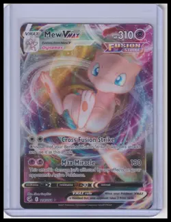 Mew VMAX 114/264 Swsh08: Fusion Strike Holo Ultra Rare Pokemon Trading Card - Image 1