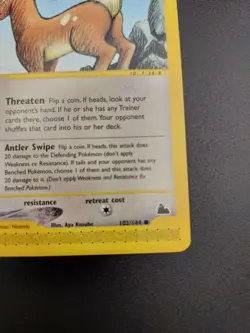 Pokemon Card Stantler 102/144 common 2003 Skyridge LP - Image 5