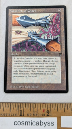 Gauntlets of Chaos Legends MTG Magic the Gathering CCG card - Image 1