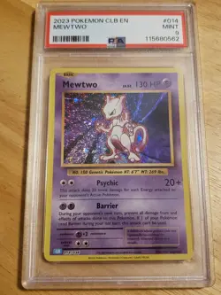 2023 Pokemon Trading Card Game Classic Collection PSA 9 Mewtwo Holo #014 CLB - Image 1