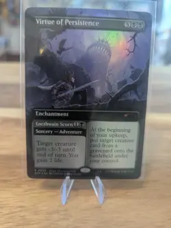 MTG Virtue of Persistence NM Foil English Store Champion Card - Image 1