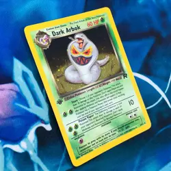 Dark Arbok - 2/82 - 1st Edition Holo Rare Team Rocket - Pokemon Card - MP - Image 3