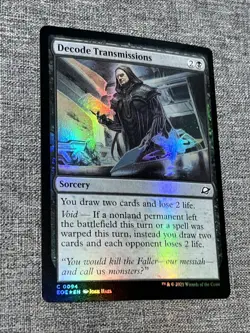 FOIL C 0094 Decode Transmissions Common Edge of Eternities MTG Card Sorcery NM - Image 1