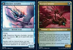 1x Skyclave Aerialist // Skyclave Invader - Foil MTG March of the Machine NM Mag - Image 1