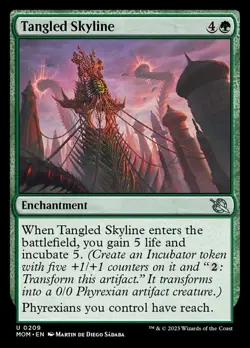 1x Tangled Skyline - Foil MTG March of the Machine NM Magic Foil - Image 1