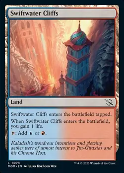 1x Swiftwater Cliffs - Foil MTG March of the Machine NM Magic Foil - Image 1