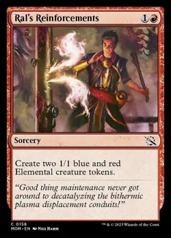 1x Ral's Reinforcements - Foil MTG March of the Machine NM Magic Foil - Image 1