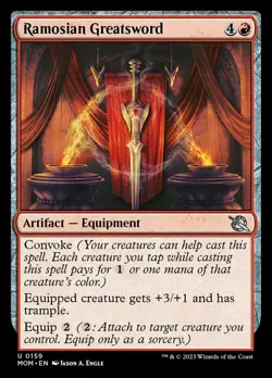 1x Ramosian Greatsword - Foil MTG March of the Machine NM Magic Foil - Image 1