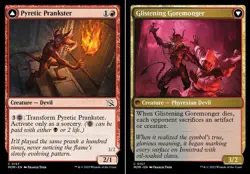 1x Pyretic Prankster // Glistening Goremonger - Foil MTG March of the Machine NM - Image 1