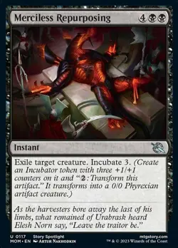 1x Merciless Repurposing - Foil MTG March of the Machine NM Magic Foil - Image 1