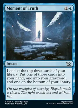 1x Moment of Truth MTG March of the Machine NM Magic Regular - Image 1