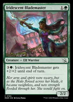 1x Iridescent Blademaster - Foil MTG March of the Machine NM Magic Foil - Image 1