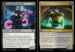 1x Nezumi Freewheeler // Hideous Fleshwheeler - Foil MTG March of the Machine NM - Image 1