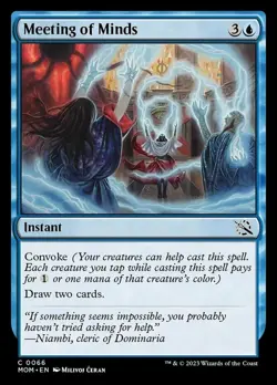 1x Meeting of Minds MTG March of the Machine NM Magic Regular - Image 1