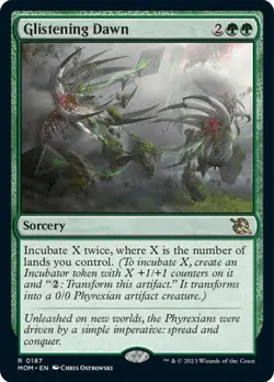 1x Glistening Dawn - Foil MTG March of the Machine NM Magic Foil - Image 1