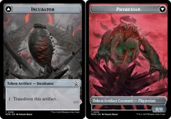 1x Incubator (018) // Phyrexian (018) Token - Foil MTG March of the Machine NM M - Image 1
