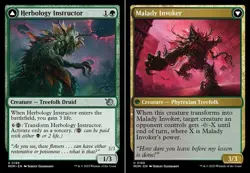 1x Herbology Instructor // Malady Invoker - Foil MTG March of the Machine NM Mag - Image 1
