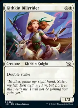 1x Kithkin Billyrider - Foil MTG March of the Machine NM Magic Foil - Image 1
