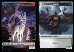 1x Elemental (9) // Spirit (14) Token - Foil MTG March of the Machine NM Magic F - Image 1