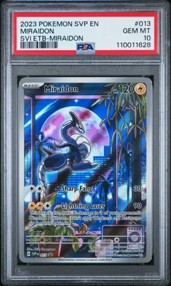 Miraidon SVP 013 Illustration Rare S&V Base ETB Promo PSA 10 Pokemon Card - Image 1