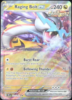 Pokemon TCG Raging Bolt ex 123/162 2024 Temporal Forces Double Rare Card - NM - Image 1