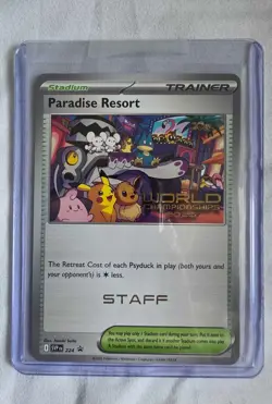 Pokemon World Championship 2025 STAFF Paradise Resort SVP 224 Anaheim Promo NM - Image 1