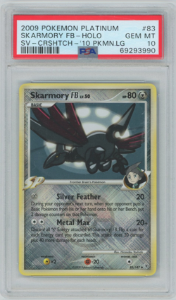 Pokemon 2009 PSA 10 SKARMORY FB Cross-Hatch League Promo 83/147 Supreme Victors - Image 1