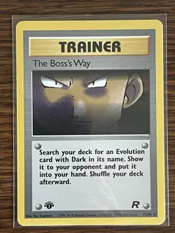 The Boss's Way #73/82 Team Rocket Regular Pokemon TCG. Near mint. - Image 1